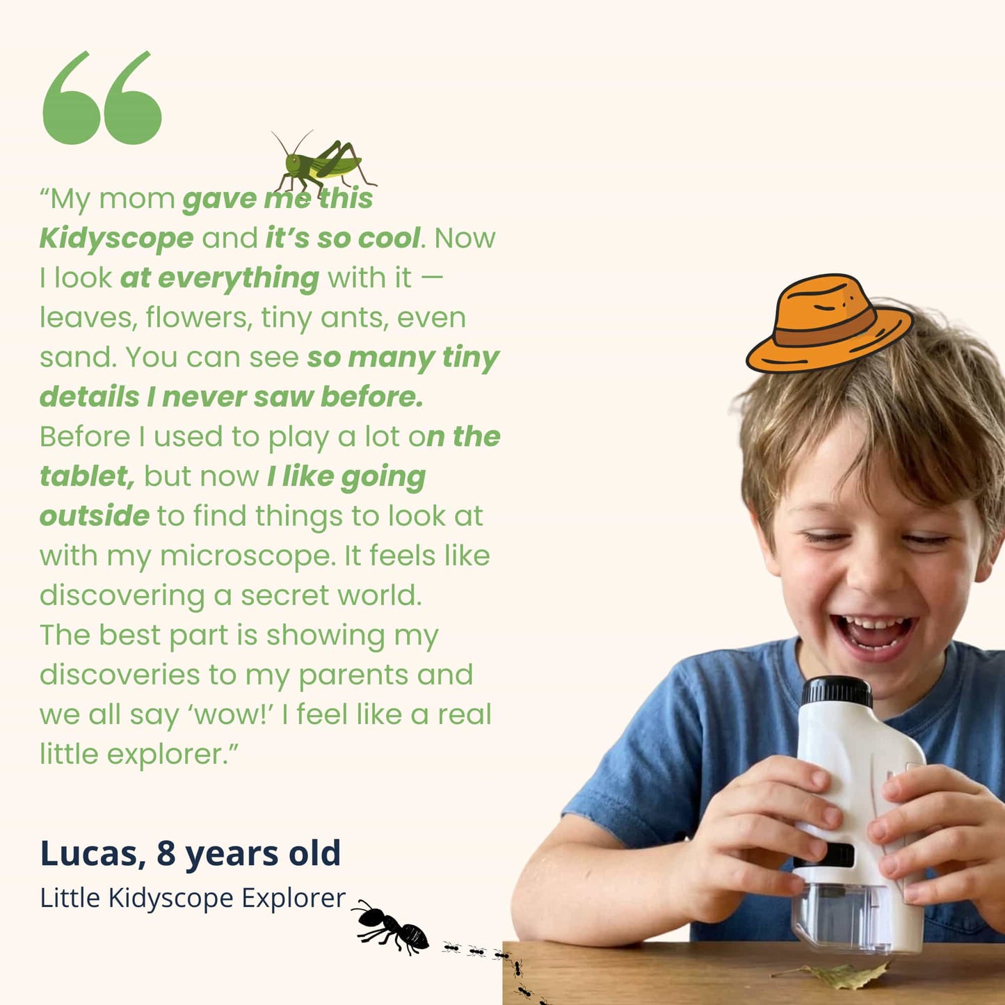 The Kidyscope｜Mini Pocket Microscope